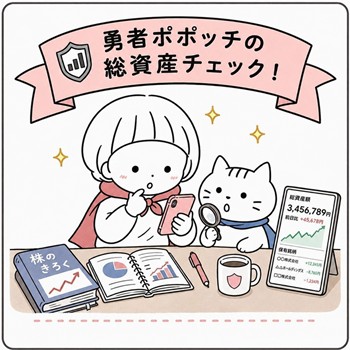 勇者ポポッチの総資産チェック