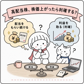株価上がったら利確する？